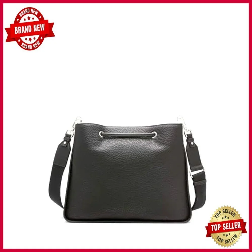 Vegan Leather Hobo Bag with Drawstring Closure and Interior Pockets